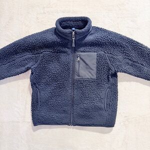 Uniqlo Black Sherpa Fleece Thick Warm‎ Jacket Kids Unisex Size 5-6